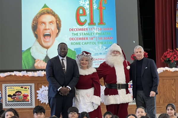 Oneida County & Broadway Utica Bring the Magic of 'Elf' to Local Students Photo
